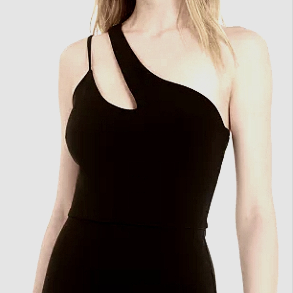 B Darlin Juniors One-Shoulder Cutout Sheath Dress